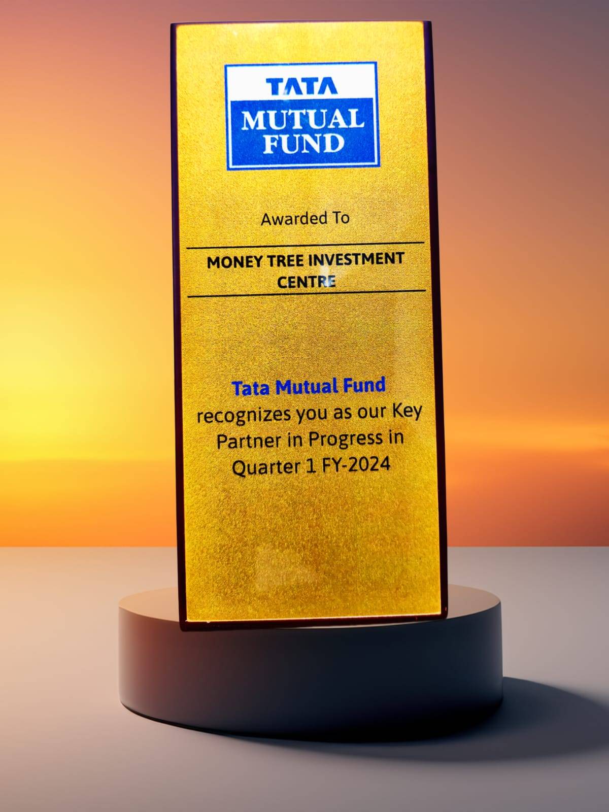 TATA MF - KEY PARTNER AWARD 1ST QUARTER 2024